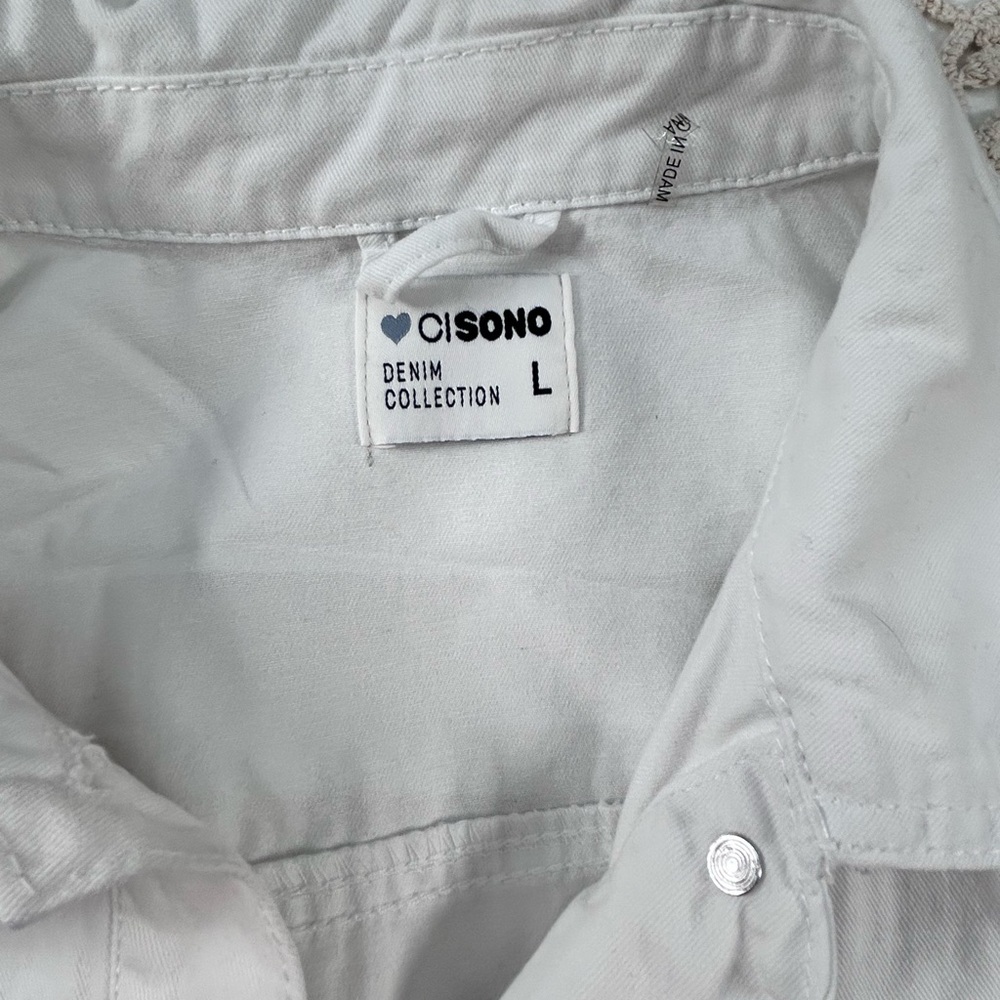 Custom White Denim Jacket “You Matter More Than You Know” Graphic size youth L - Picture 5 of 11